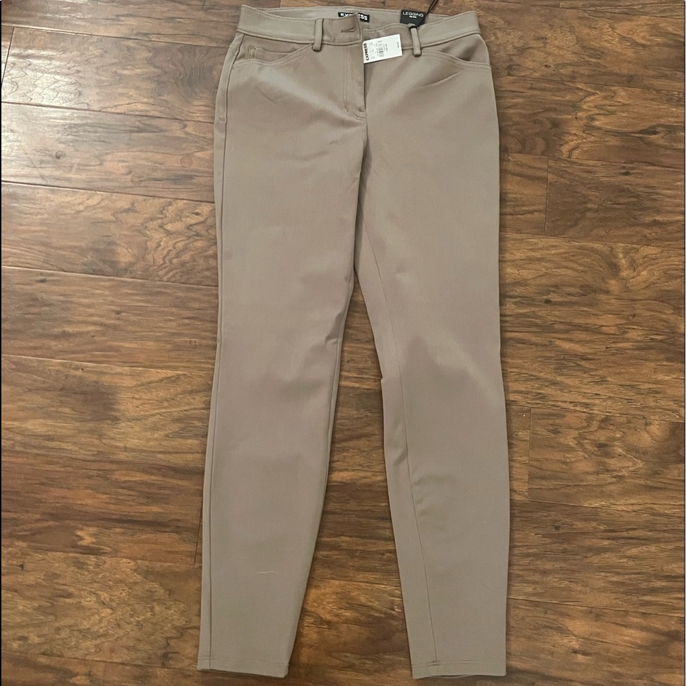 Taupe stretch express leggings/ pants